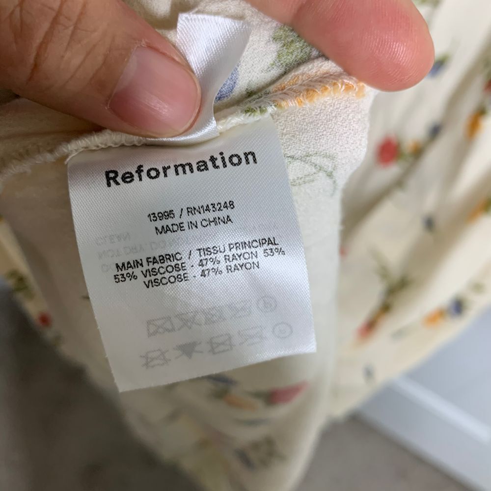Reformation Floral Maxi Dress Cottagecore‎ Romantic Summer Slip Dress Large - Picture 6 of 8